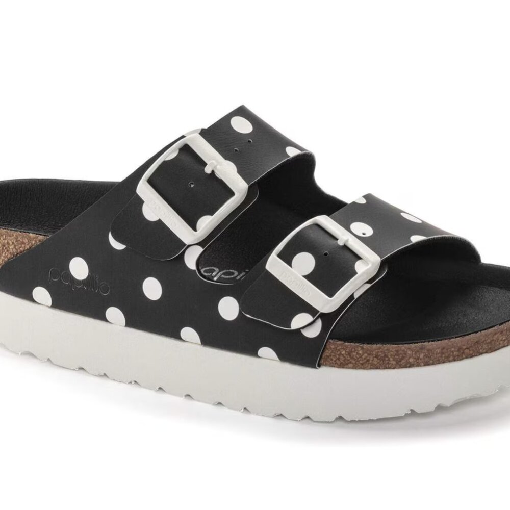 Birkenstock Papillio Arizona Platform Polka Dot Sandals EU 36 / US 5-5.5 - Picture 10 of 14